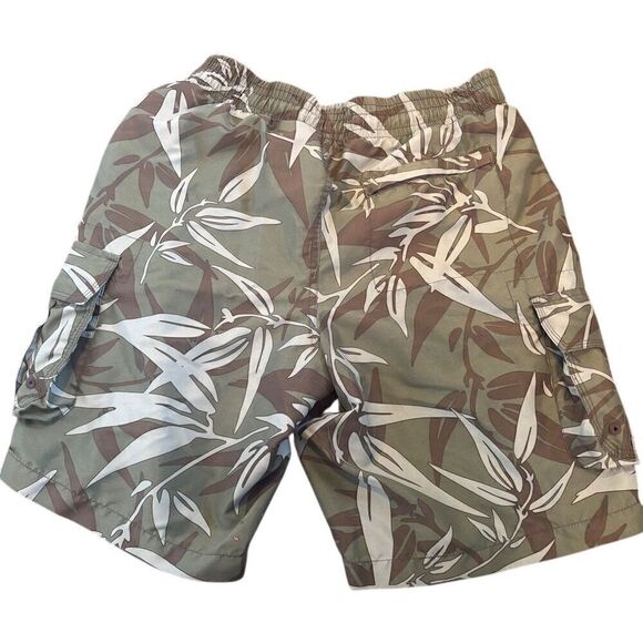 Island Shores Men's Camouflage Swim Trunks Green Size S - Picture 4 of 7